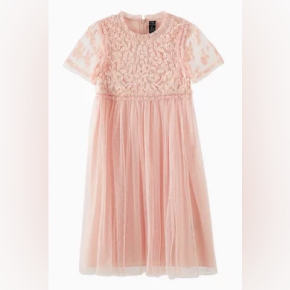 Needle & Thread Pink Lilybelle Kids Dress Size 7